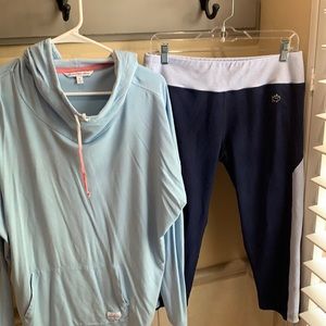 Leisure wear pants and top. Southern Tide